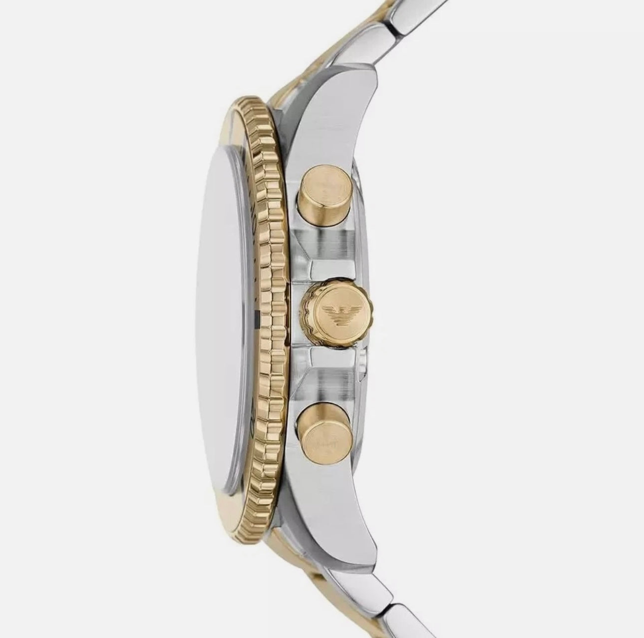 Montre Emporio Armani AR11586 Cadran Vert - Chronographe - Bracelet Acier Bicolore - Homme